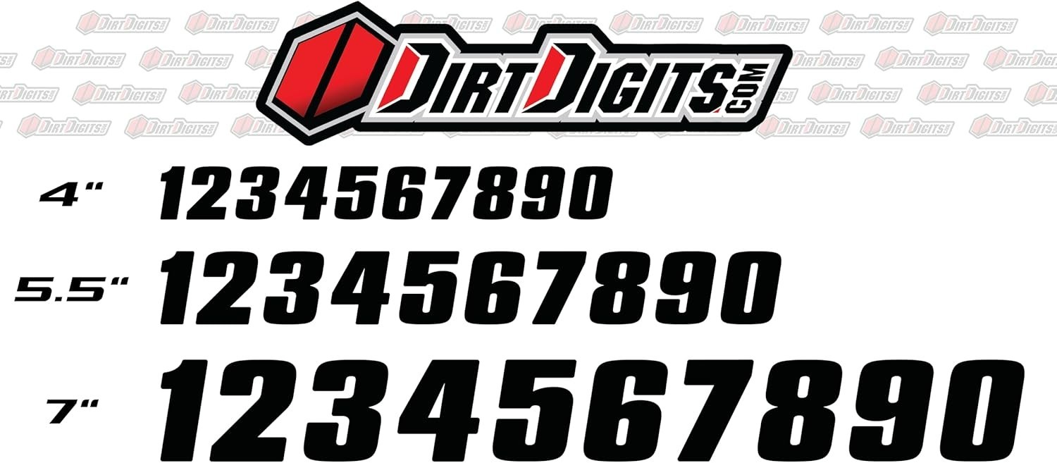 Durable 3 Pack of High-Gloss 5.5" Vinyl Number 4 – Perfect for Racing Events