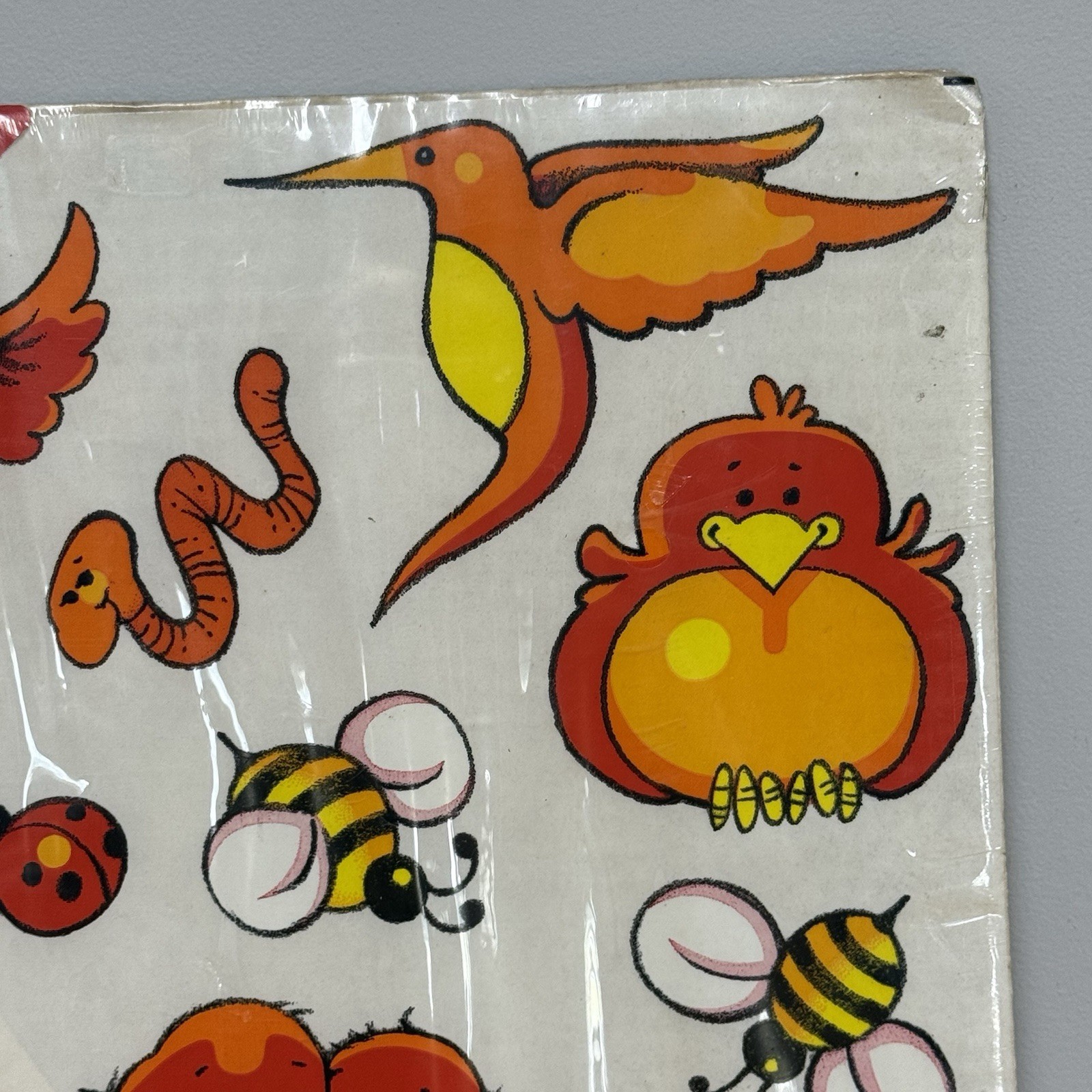 Vtg Birds Bees Priss Prints Room Decorations Wall Decals Retro 1981 Nursery Play