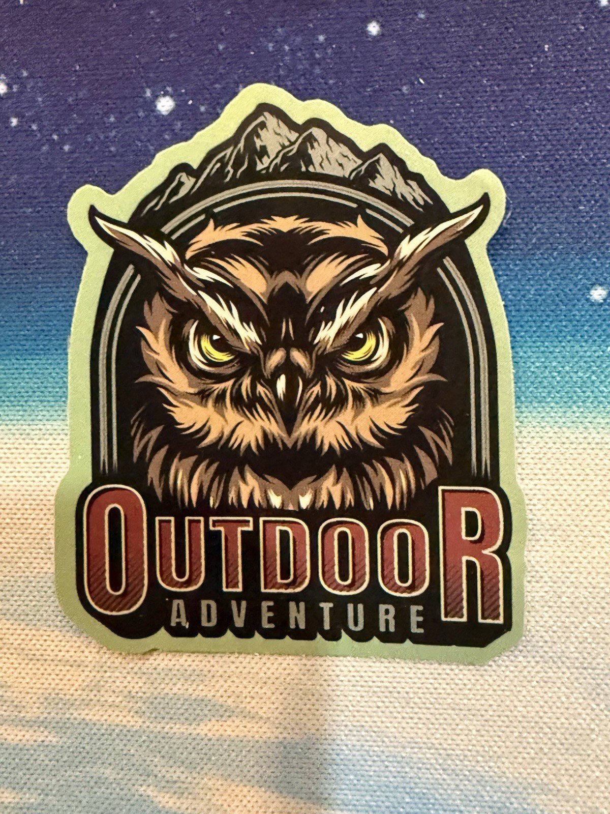 Outdoors Hiking Camping Adventure Nature Mountain Forest Trail Sticker Decal