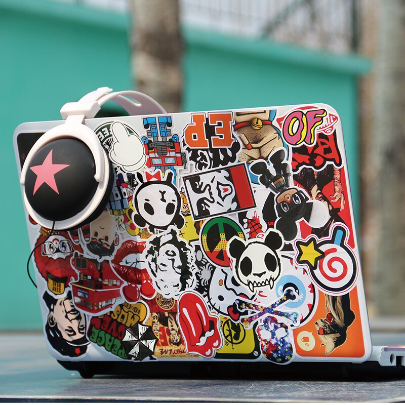 100Pcs Vinyl Hero Stickers Pack Skateboard Luggage Laptop Decals Dope Bomb Lot