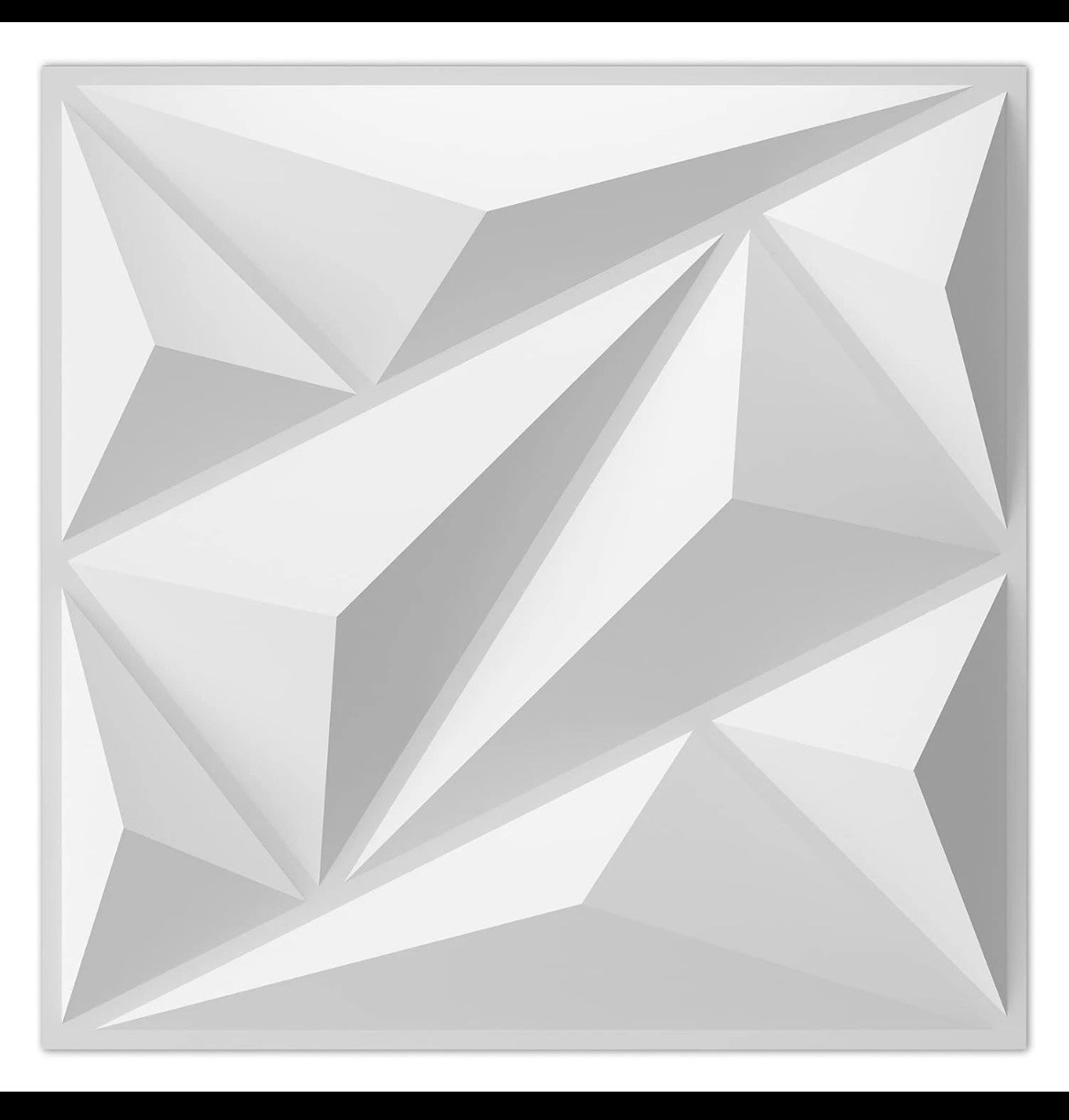 30 Pack 3D Wall Panel Diamond for Interior Wall Décor, PVC Textured Wall