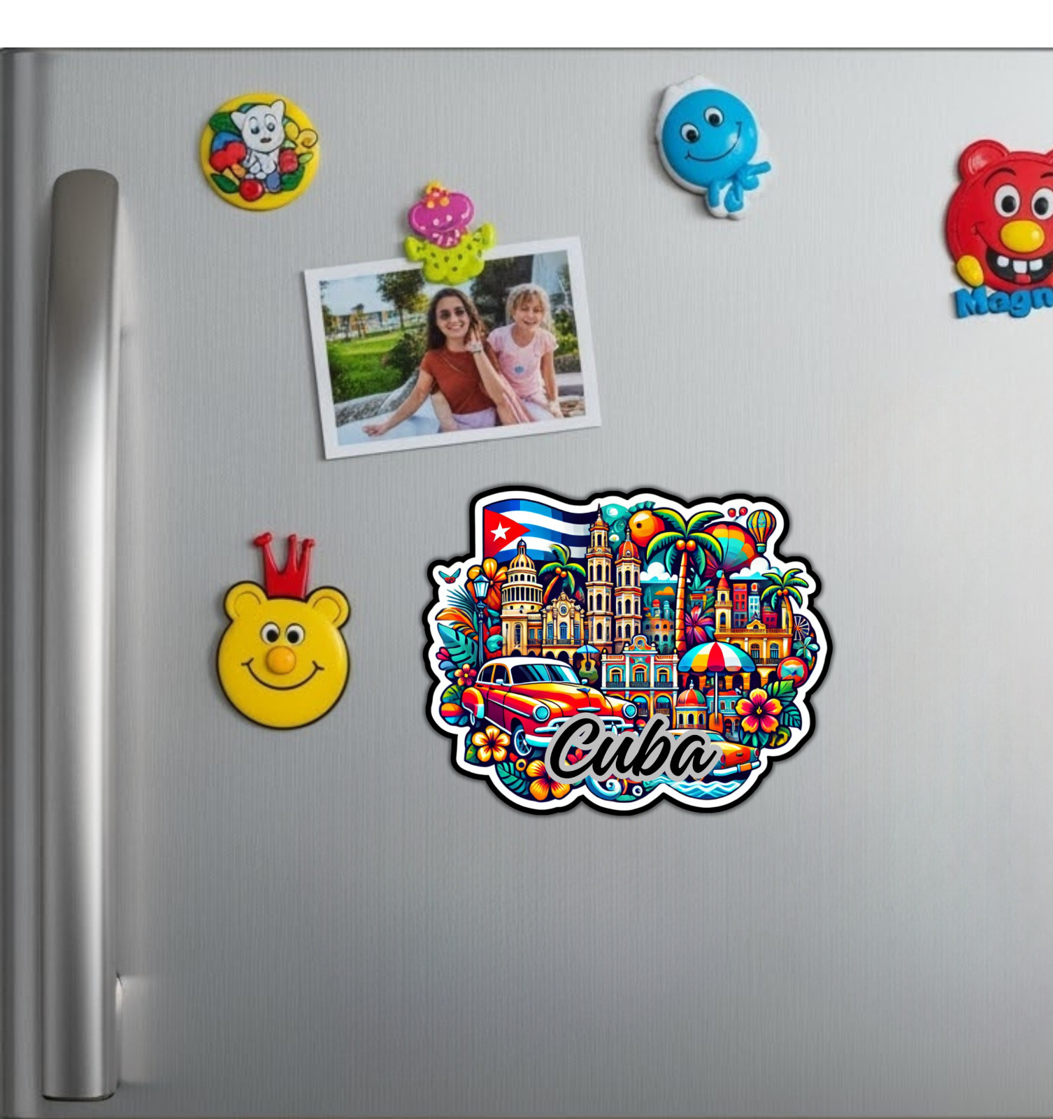 Cuba Fridge Magnet or Laptop Sticker