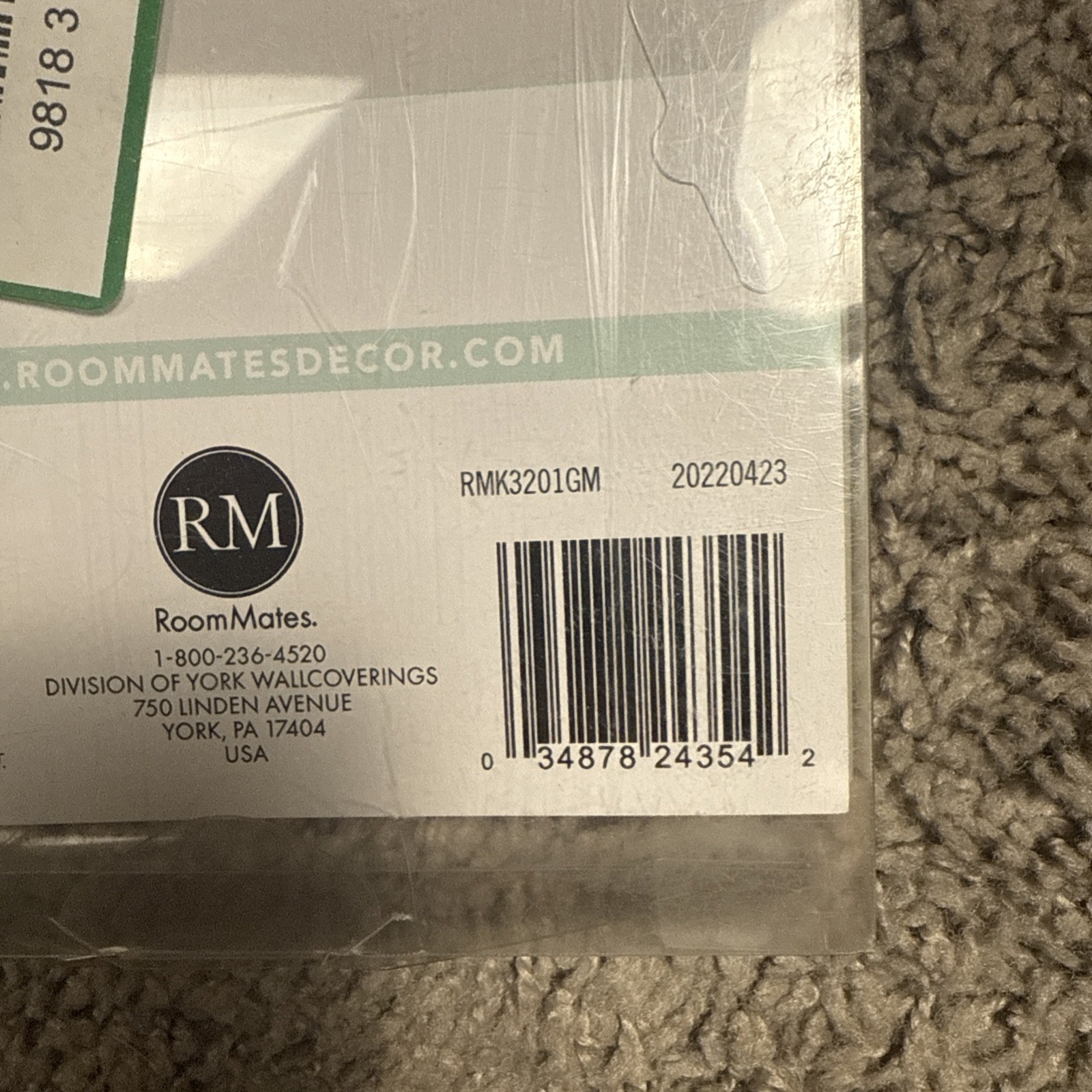 RoomMates Peel and Stick Giant Wall Contemporary Decals Botanical RMK3201GM
