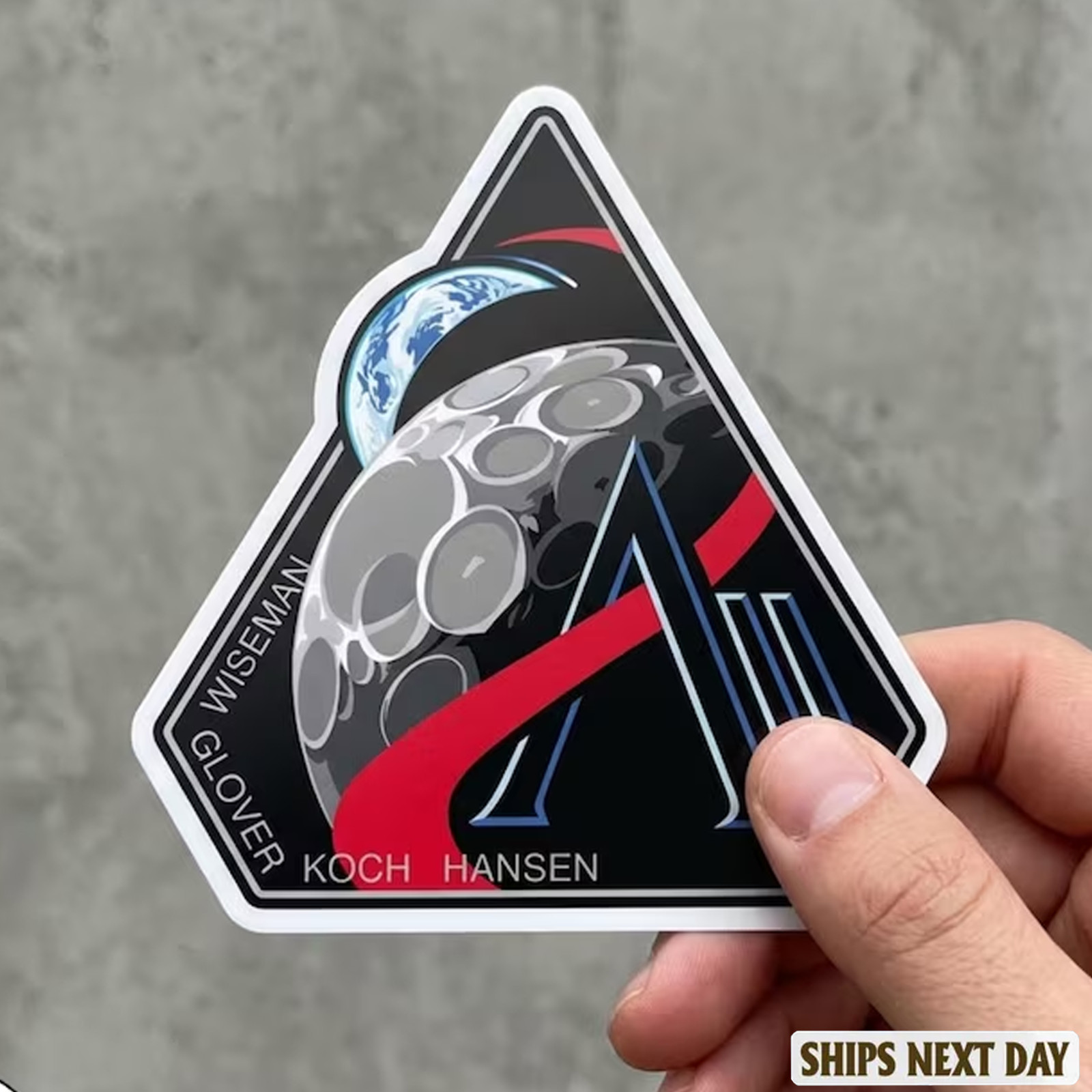 Artemis II Mission Patch Sticker NASA Space Vinyl Decal Gift