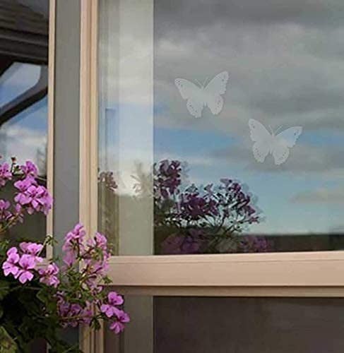 Butterfly Anti-Collision Window Decals – UV-Reflective Bird Protection, 2-Pack