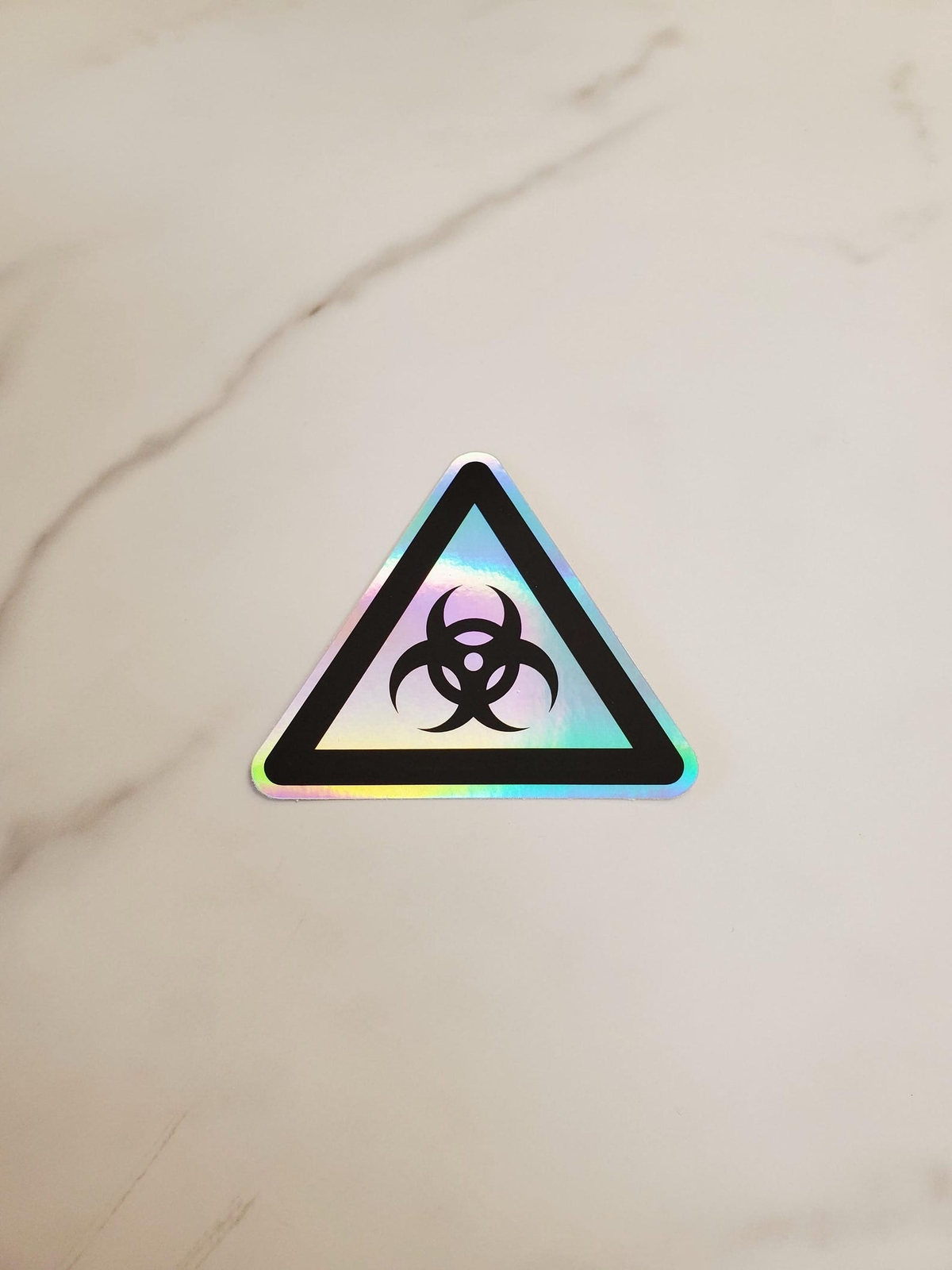 Holographic Biohazard Warning Vinyl Sticker