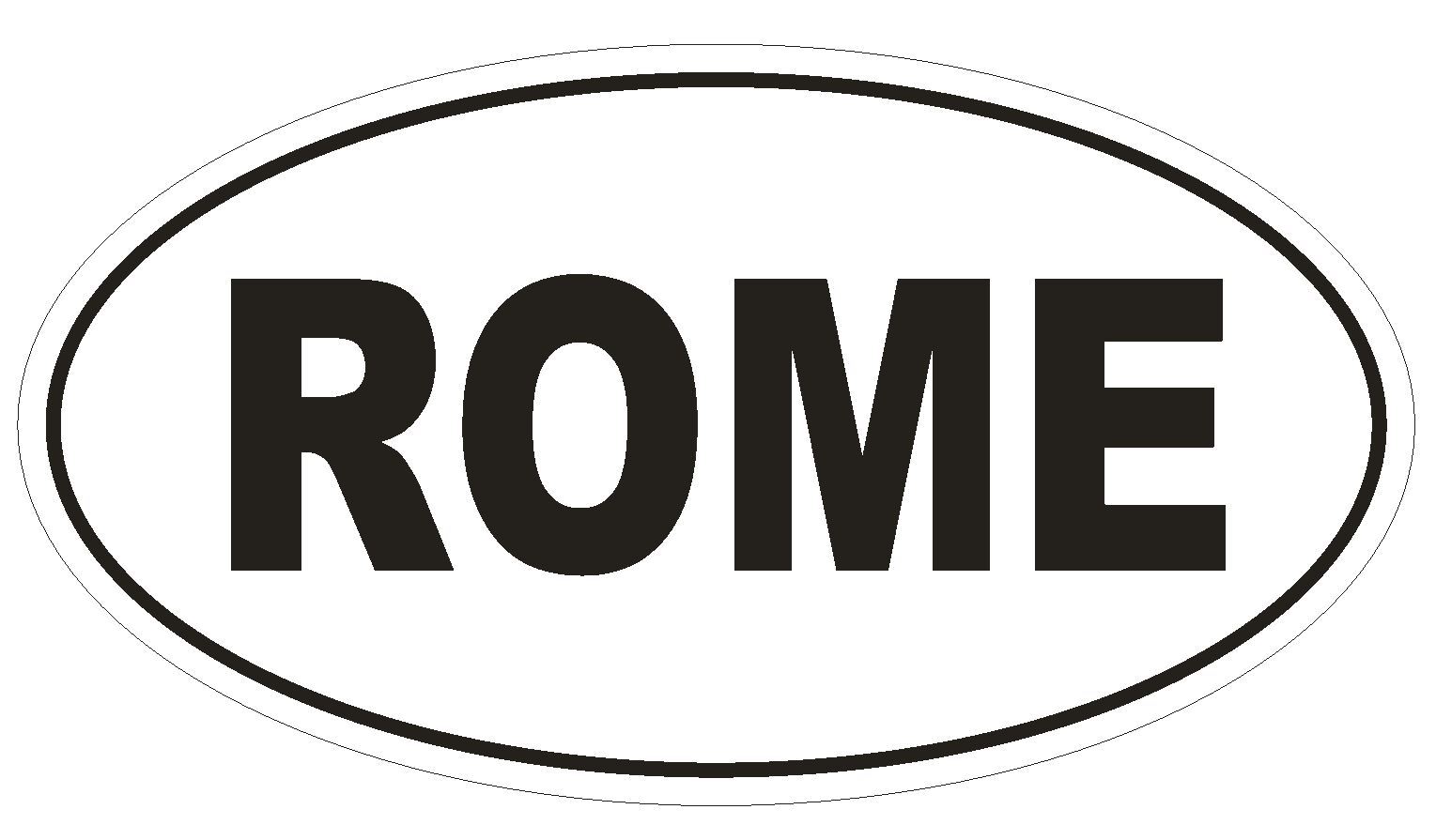 ROME Country Code Oval Bumper Sticker or Helmet Sticker D1003 Italy