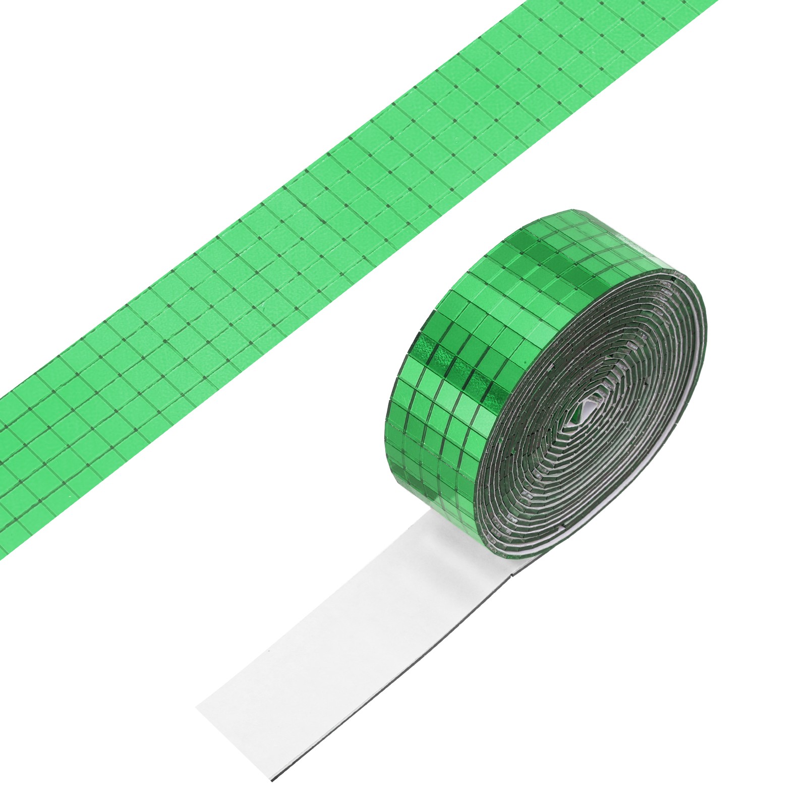 5x5mm Self Adhesive Mirrors Mosaic Tiles, 2500 Pcs Mosaic Sticker, Green