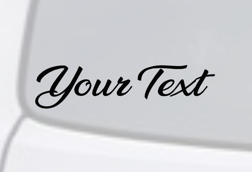 YOUR TEXT Vinyl Decal Sticker Car Window Bumper CUSTOM Personalized Lettering