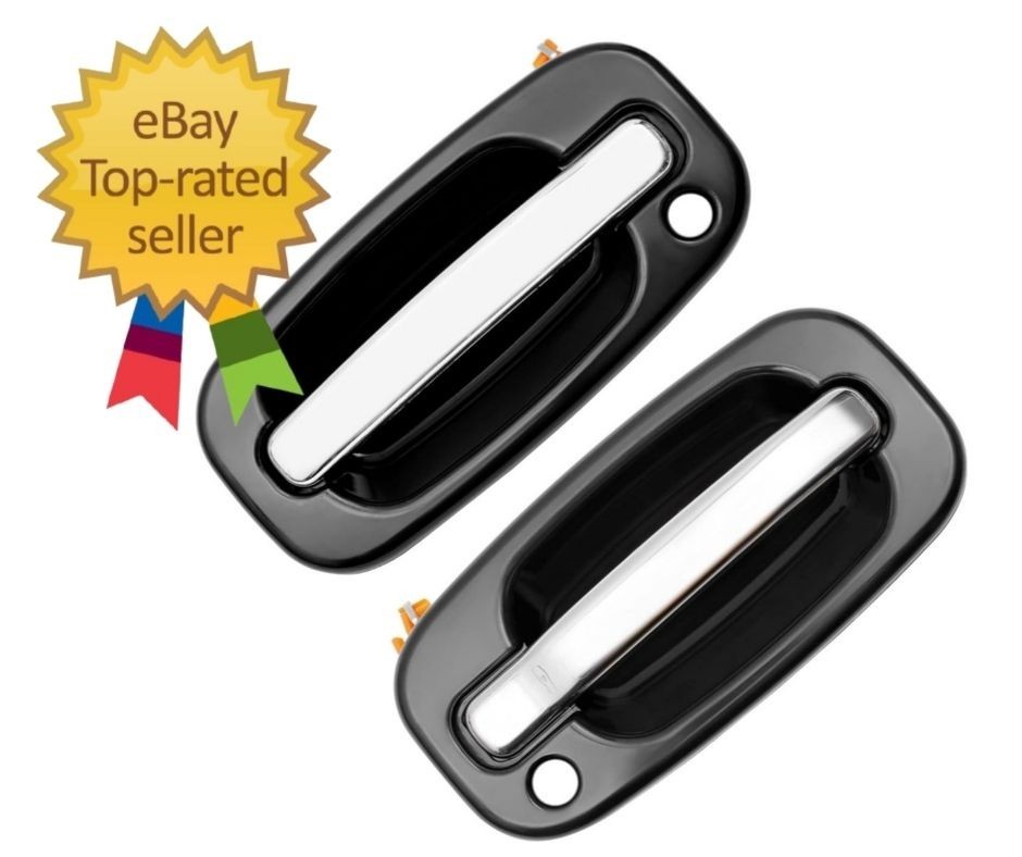 Exterior Door Handles, Compatible with 1999-2007 Chevy Silverado Suburban Tahoe