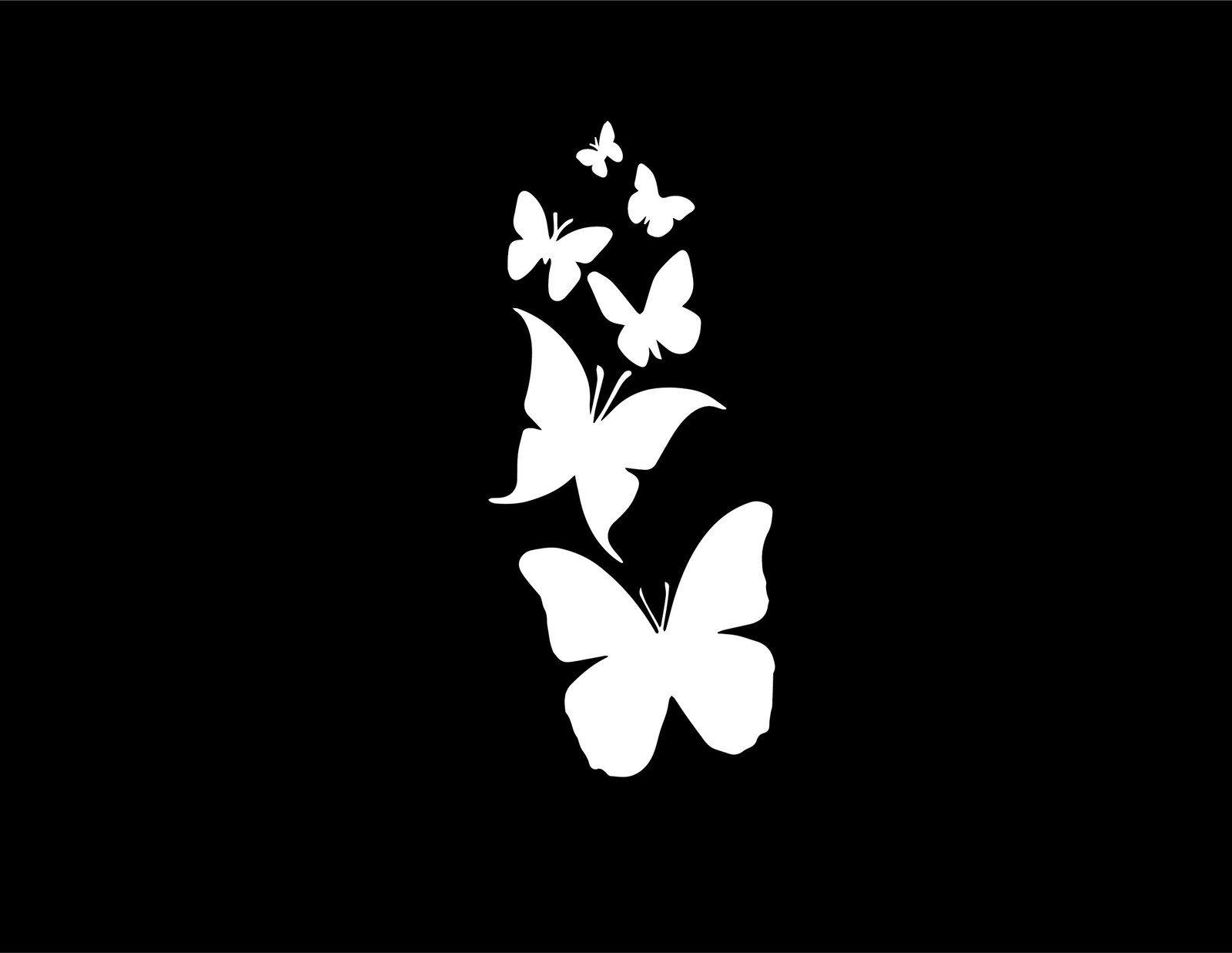 Butterfly Family- Die Cut Vinyl Window Vinyl Decal sticker for Car , Truck,