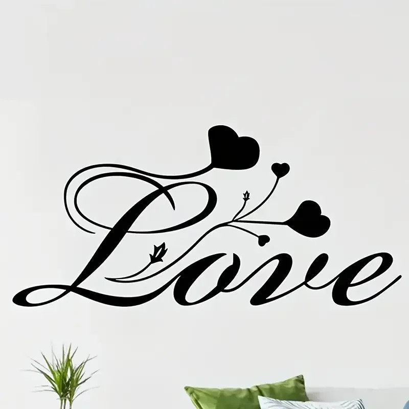 Creative Art LOVE Wall Stickers Decorations The Living Room Hallway Wall Murals
