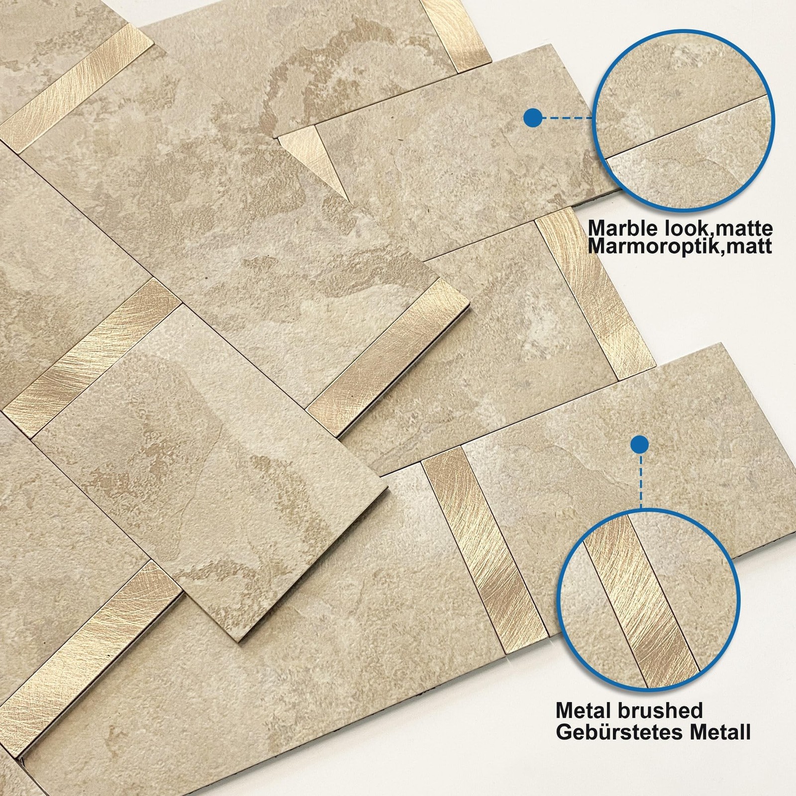 Matte Kitchen Subway Tile Peel and Stick Backsplash Self-Adhesive Bathroom Wa…