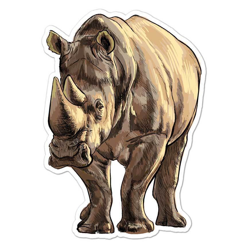 Rhinoceros Rhino Sticker Decal