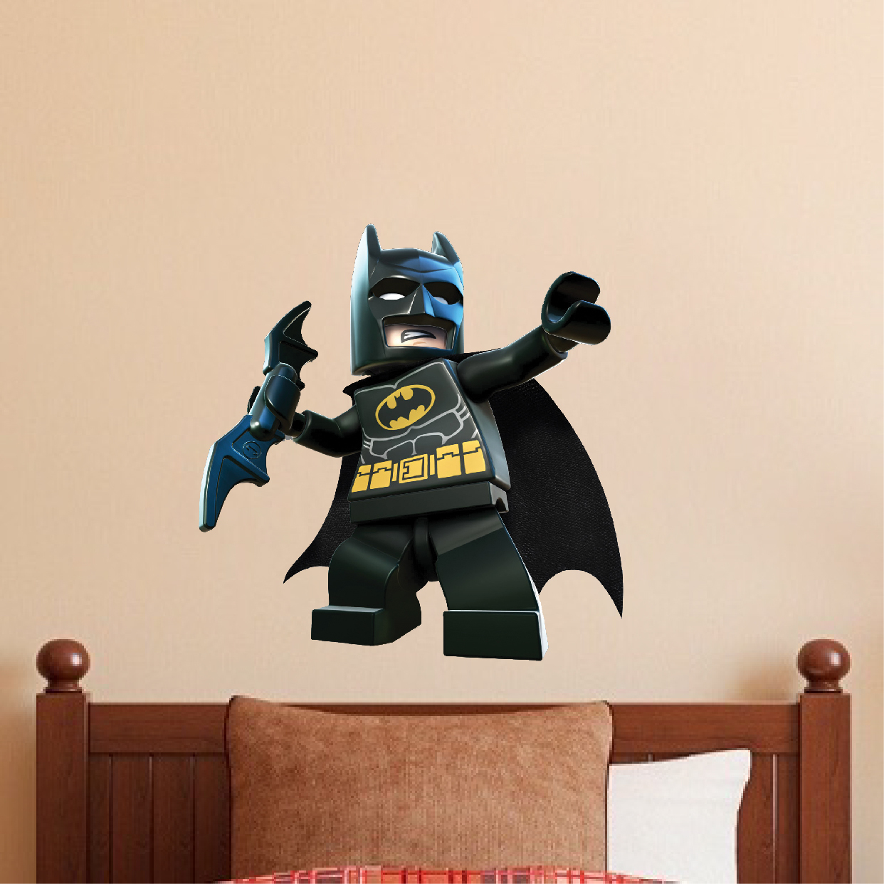 Lego Batman Wall Decal – Superhero Wall Design – The Dark Knight Wall Mural, s46