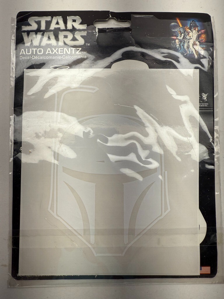 Star Wars Mandalorian Car Window Decal Sticker 3.5in x 3.5in Plus Extras NEW