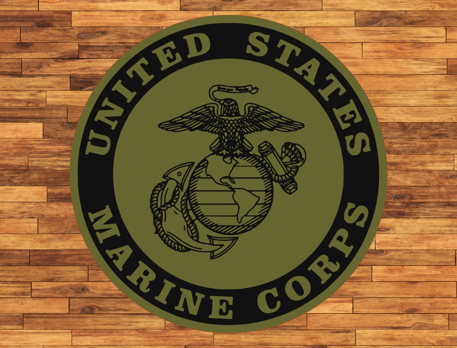 Marine Corps Camo Water Proof UV Safe Glossy Vinyl Decal / Sticker US Marines