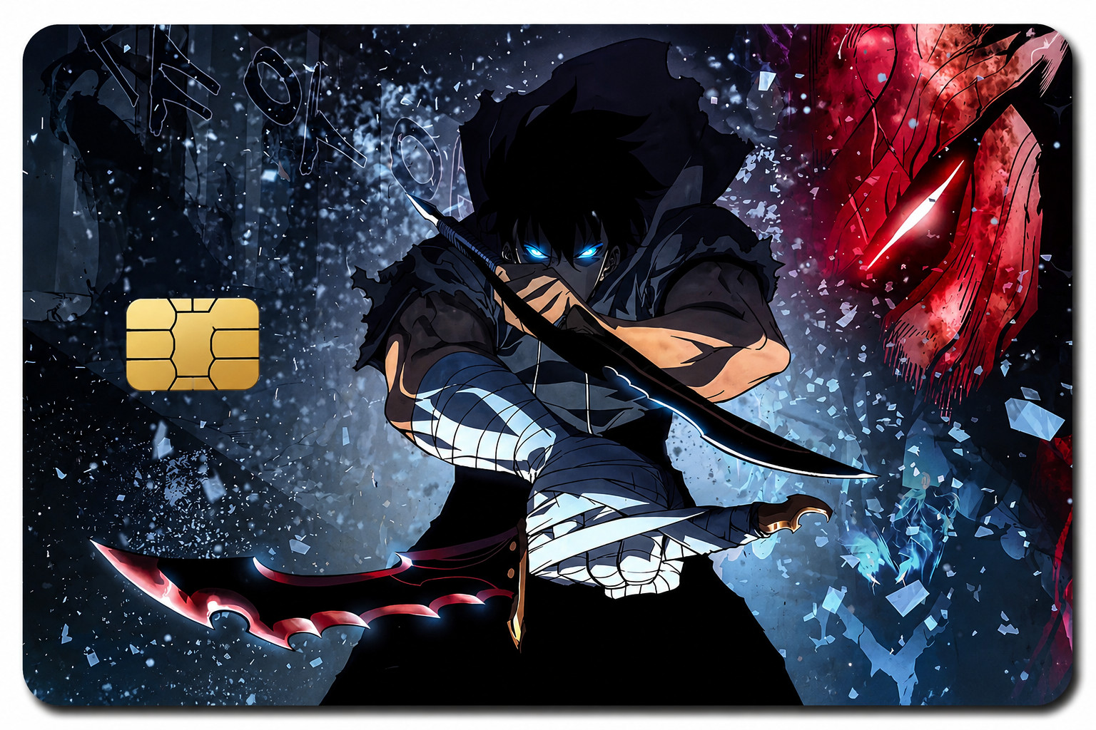 Solo Levelling Arise Debit Card Credit Card Skin Sticker Vinyl Decal