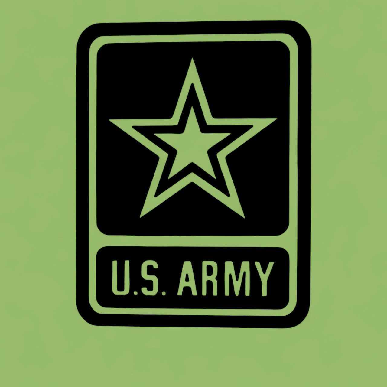 U.S. ARMY VINYLDECAL FOR CAR WINDOWS AND MOST SMOOTH SURFACES