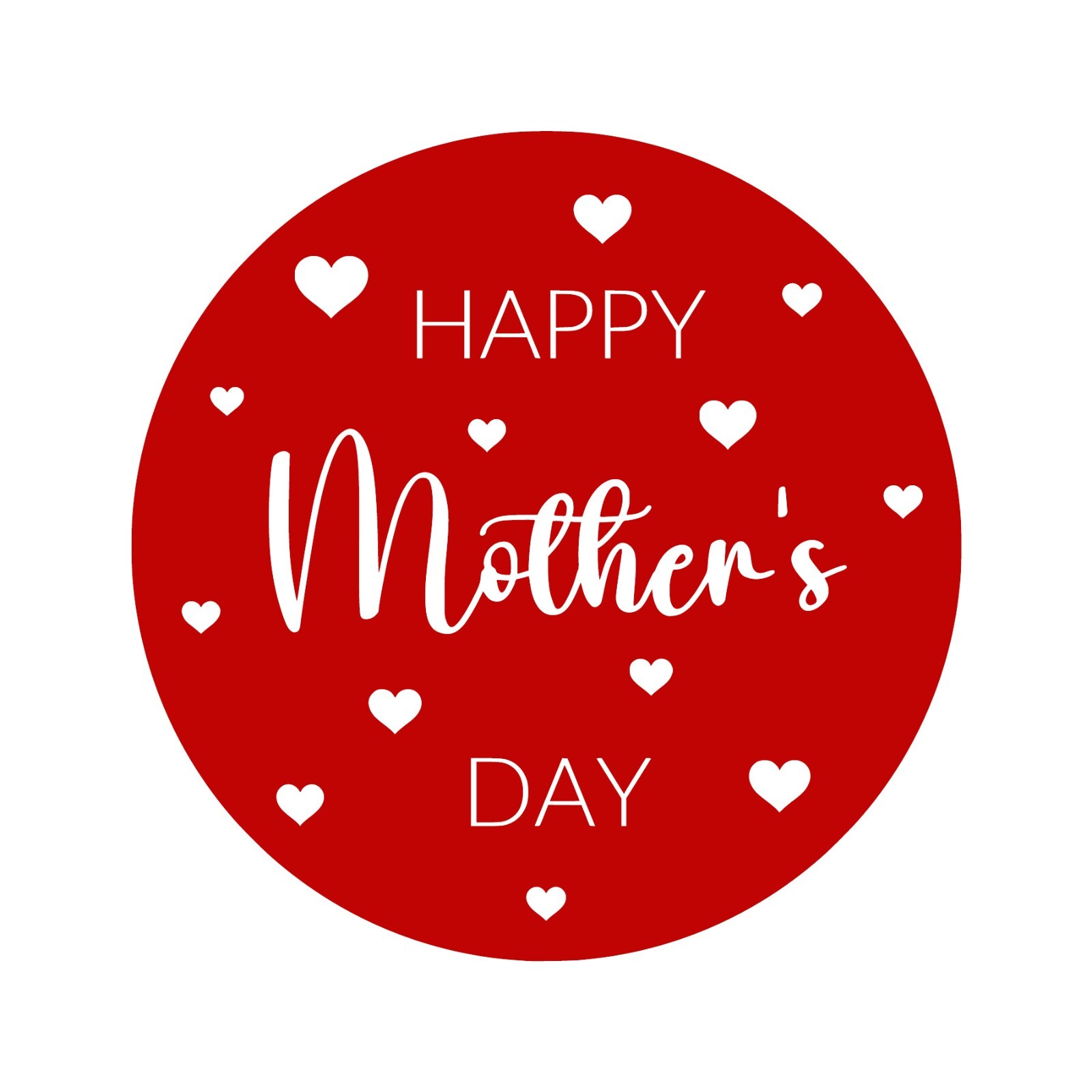 Happy Mother's Day Window Sticker Mothering Sunday Love Decal Shop Cafe Home
