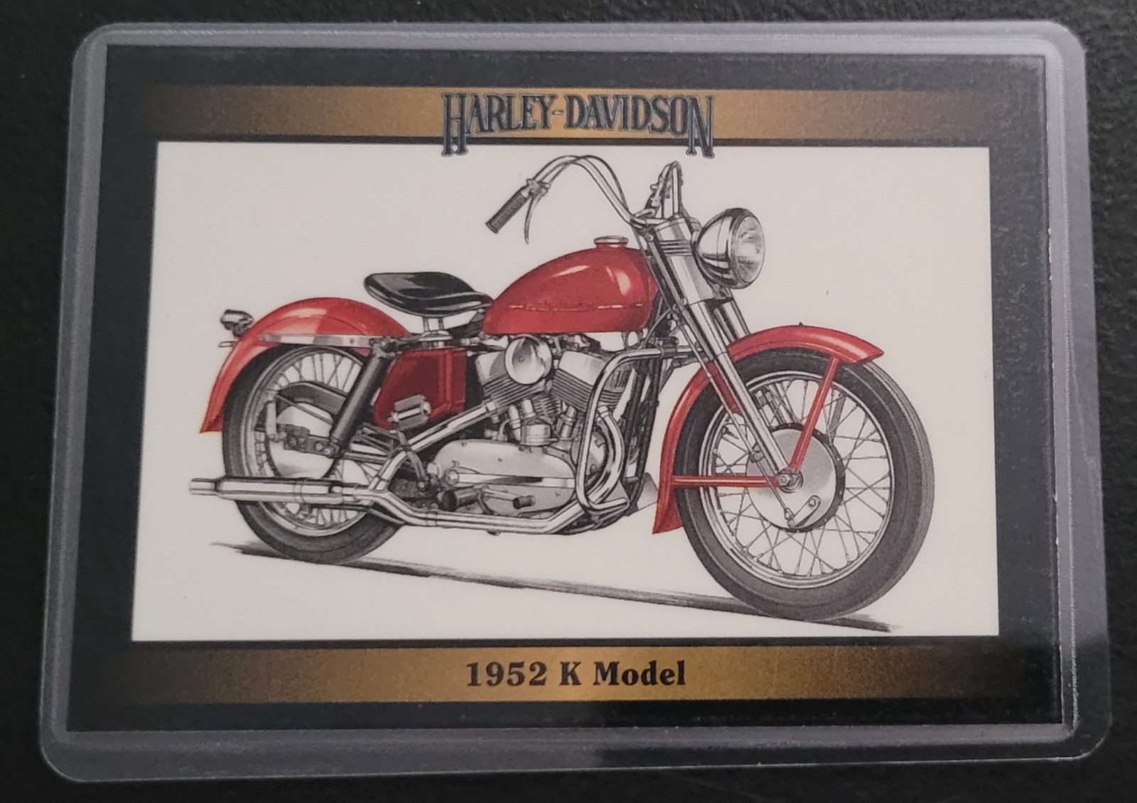Vintage Harley Davidson Collectible Card Fridge/Locker/Cabinet Laminated Magnets