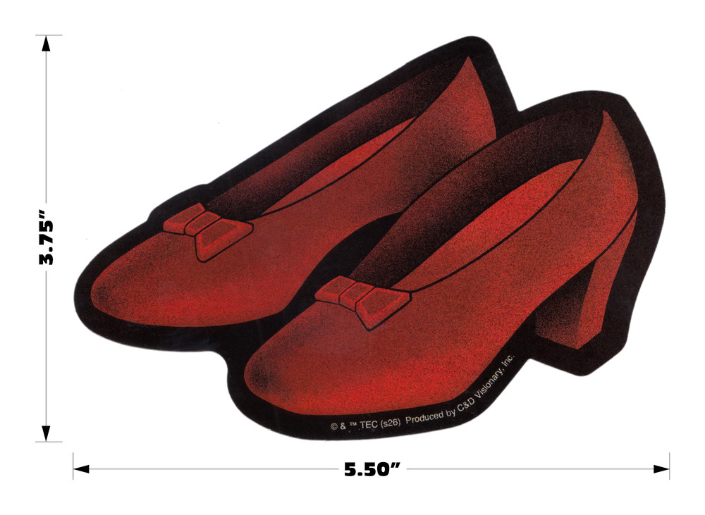 Sticker – The Wizard Of Oz Dorothy Ruby Slippers 1930s Fantasy Children's Movie