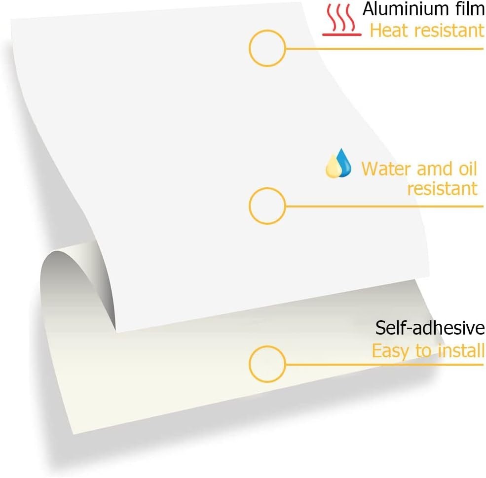 Waterproof Self-Adhesive Tile Stickers – 50PCS, 6" x 6" for Easy Home Makeover