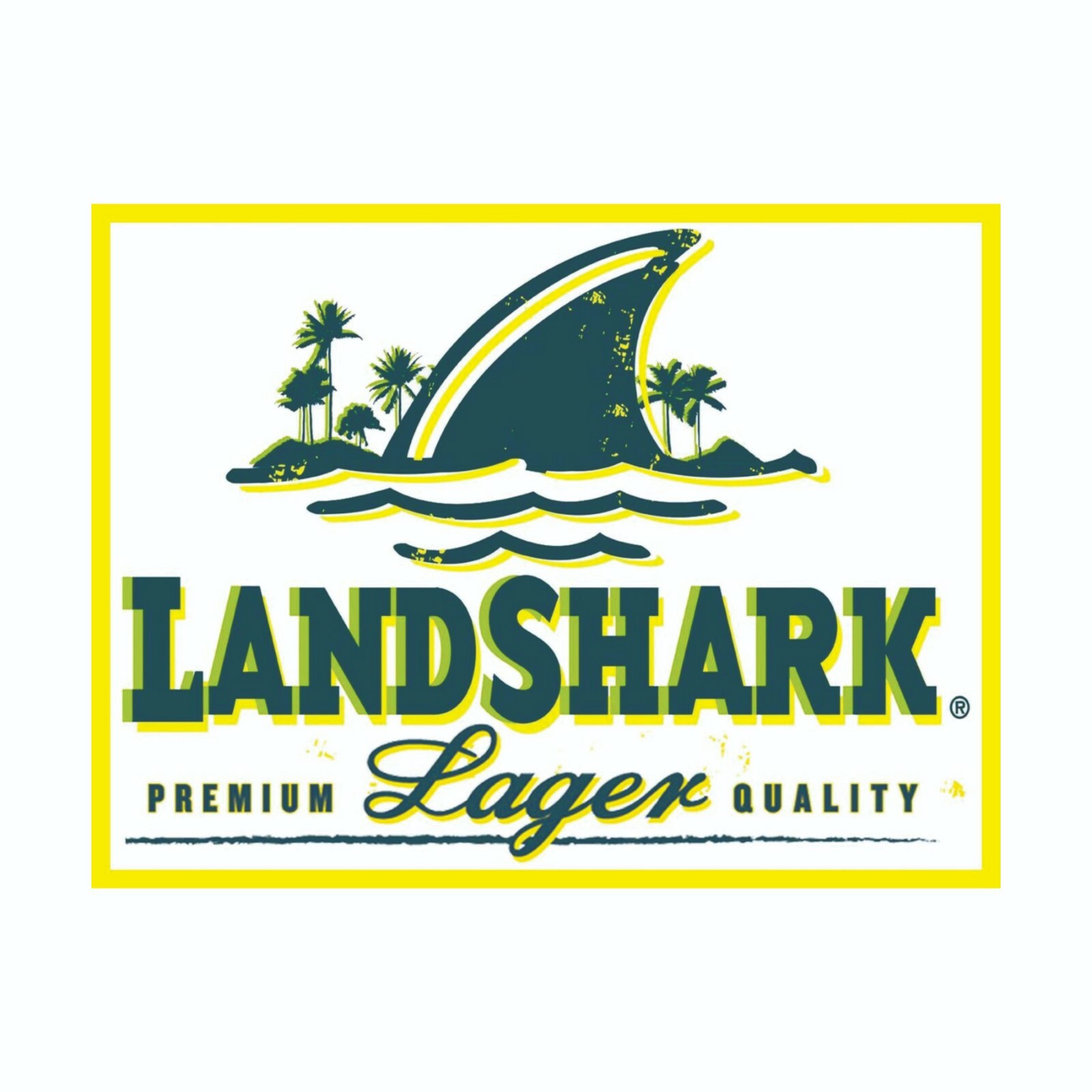 Landshark Beer Decal Bumper Sticker
