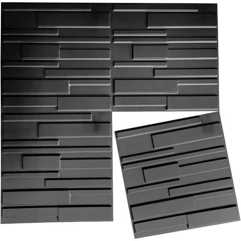 Premium PVC 3D Wall Panels Light Weight Fire Resistant Easy DIY Maintenance New