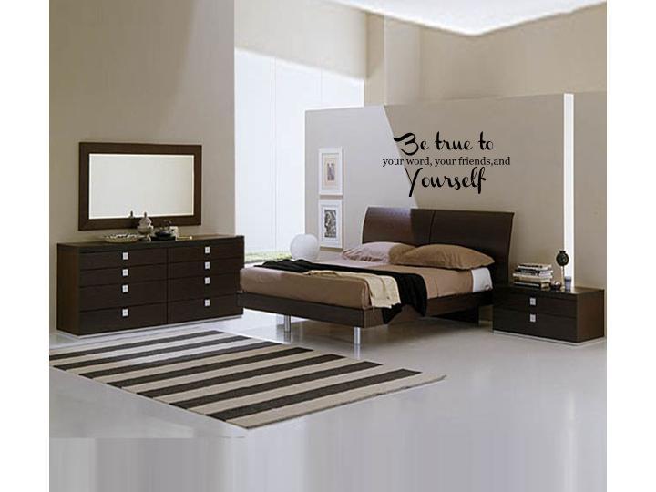 BE TRUE TO YOUR WORDS Wall Decal Vinyl Home Decor Words Lettering Quote