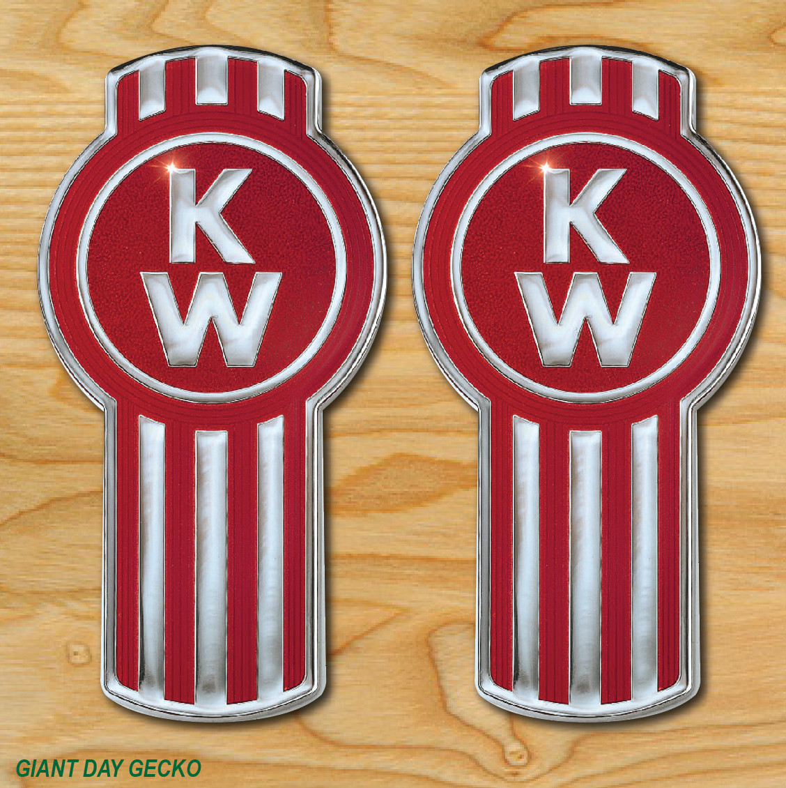 (2) TWO KENWORTH Vinyl Decal Sticker For Car Laptop Skateboard NEW KW TRUCK