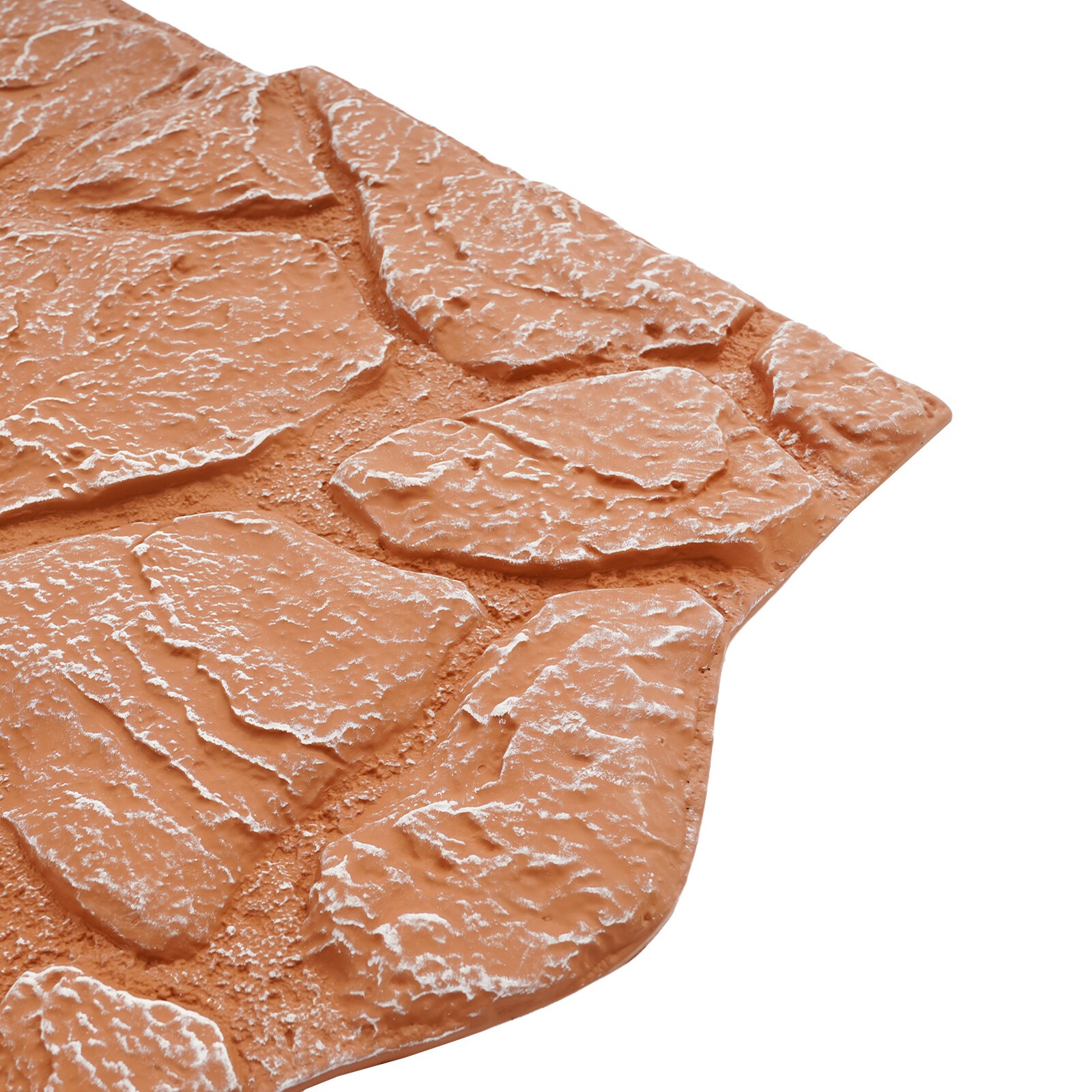 Faux Stone Wall Panel 3D Wall Panel for Interior Exterior Decor Reddish Brown