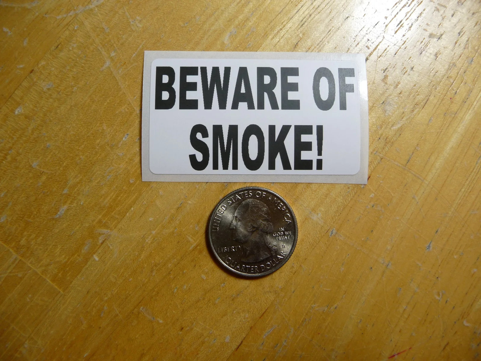 BEWARE OF SMOKE STICKER DECAL 1 – 50 BULK PACK FUNNY DIESEL SMOKING