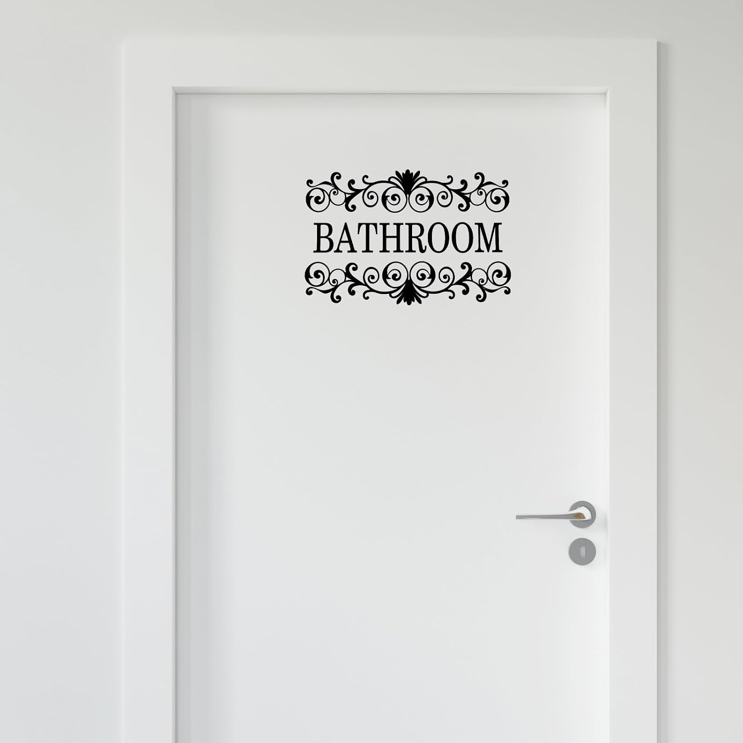 2 Packs Black Vine Bathroom Wall Decals Sticker, Bathroom Stickers for Wall Bath