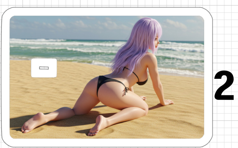 Sexy Anime Girl Credit Debit ATM Card Skin Sticker Hot Ecchi Hot USA Manga Beach