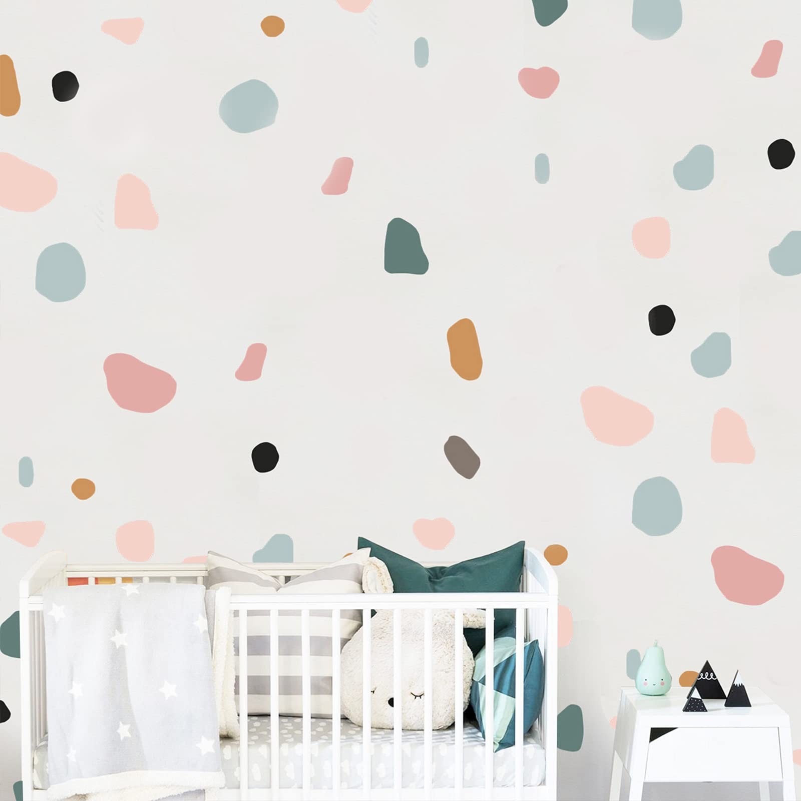 Boho Polka Dot Wall Stickers, Bohemian Style Neutral Wall Decals for Bedroom …