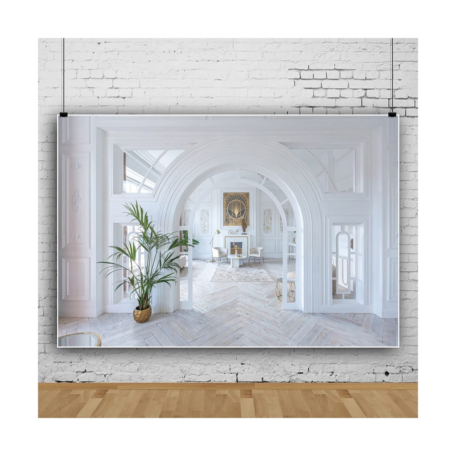 20x10ft Modern Room Interior Backdrop Boudoir Living Room Backdrops Zoom Meet…