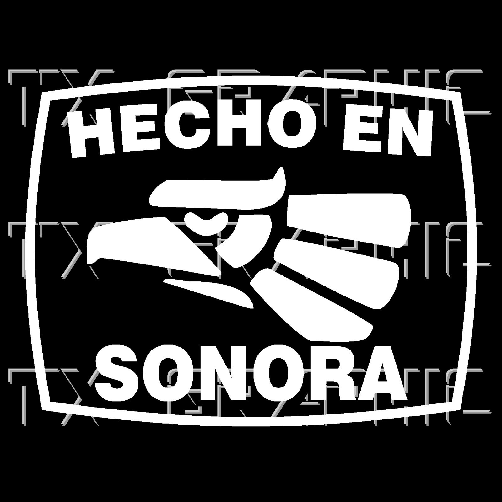 Hecho En Sonora Estado de Mexico Aztec Aguila Decal Sticker
