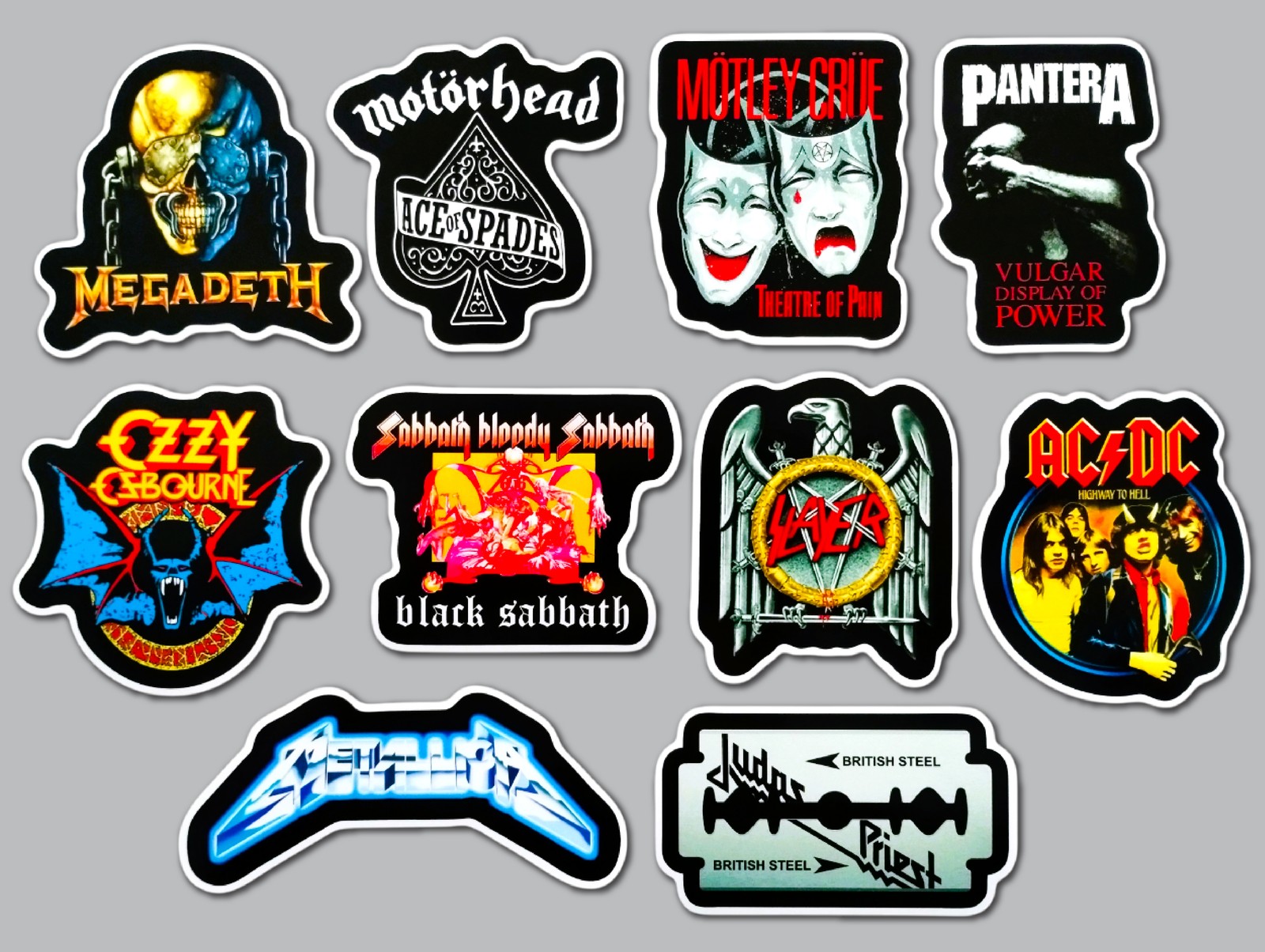 Metal / Hard Rock Vinyl Sticker Lot (10 Stickers) SET 4