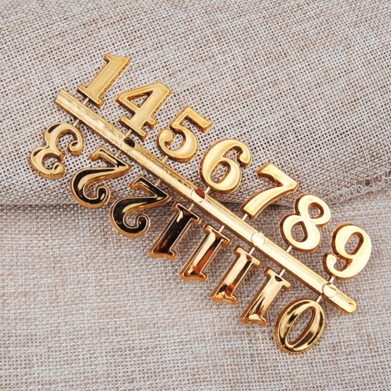 Clock Numerals Set Arabic Roman Number DIY Digital Clock Numbers for Replacement