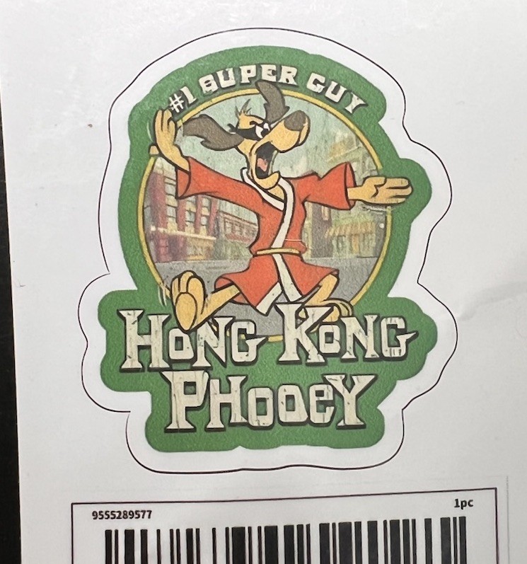 Hong Kong Phooey #1 Super Guy 2.75" Decal Sticker Cartoon Laptop Locker Vehicle
