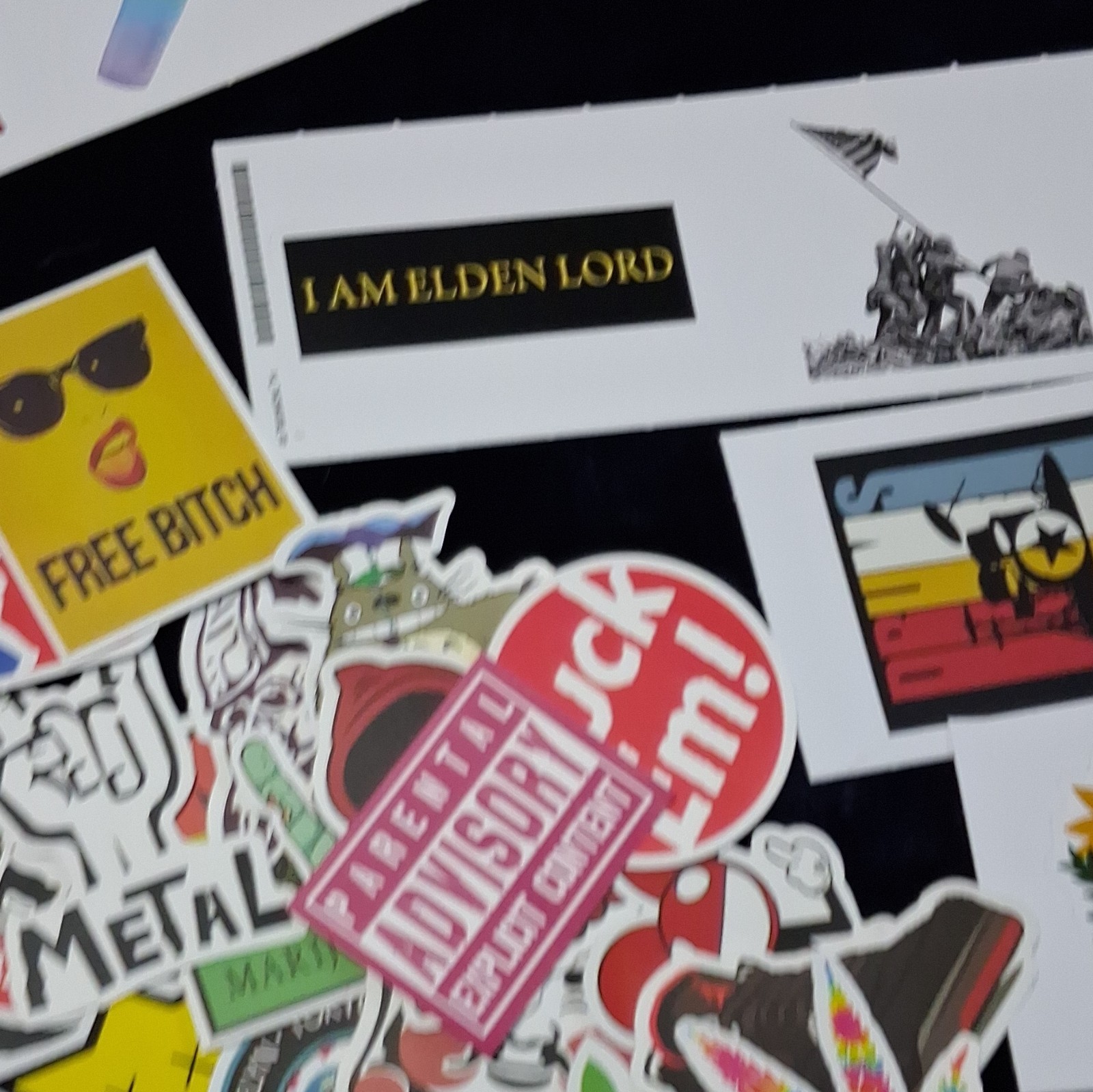 Assorted Music Sticker Lot, Multicolor Mixed Designs & Decals