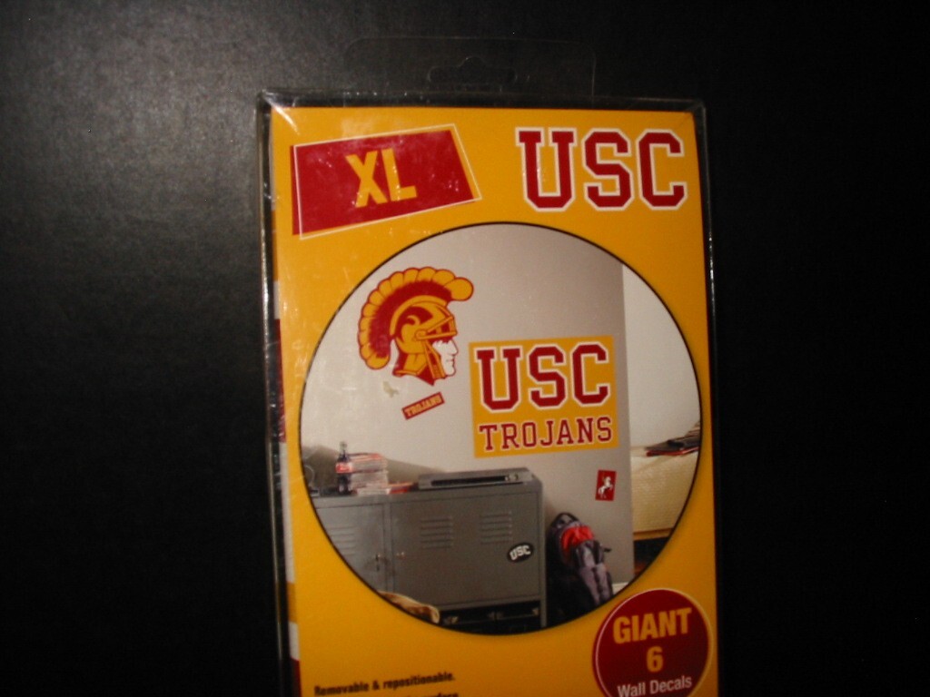 USC University of Southern California Giant Peel Stick Wall Decals Factory New