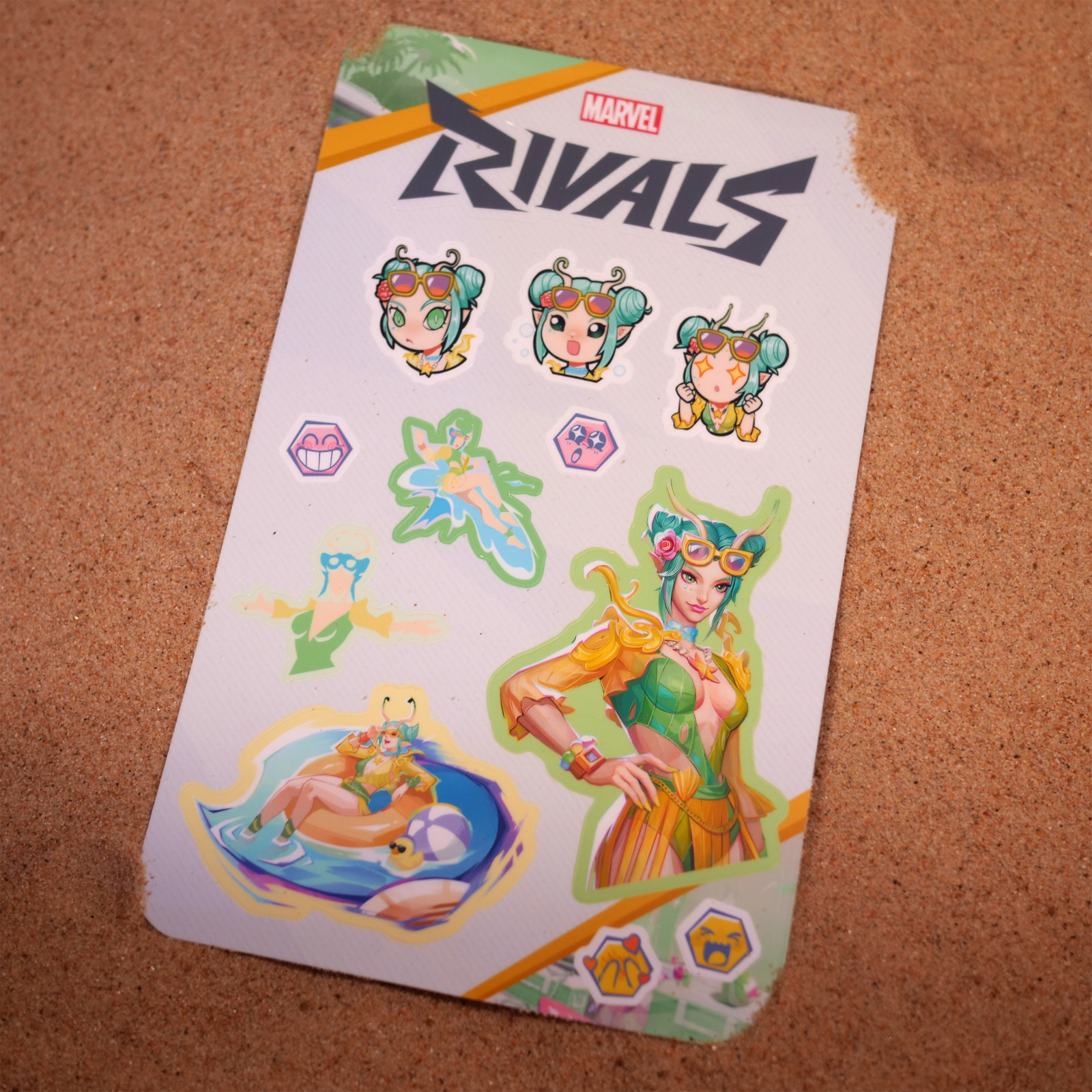 Marvel Rivals Mantis Summer Skin Sticker Sheet