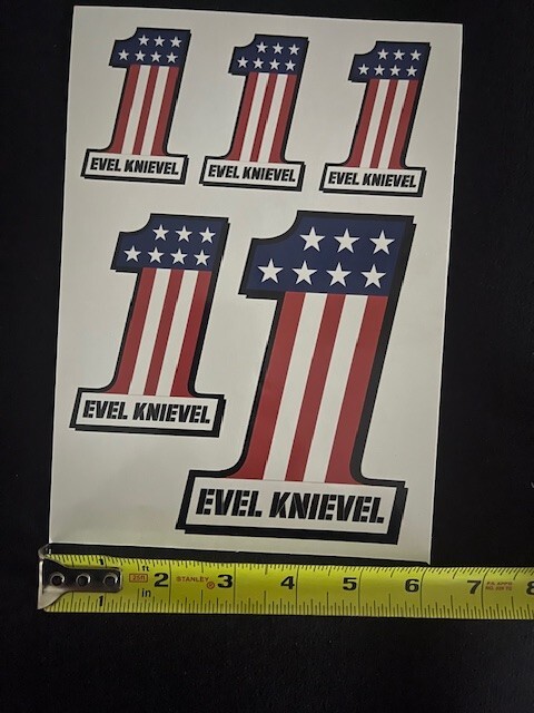 Evel Knievel #1 Mixed Size Pack of Stickers