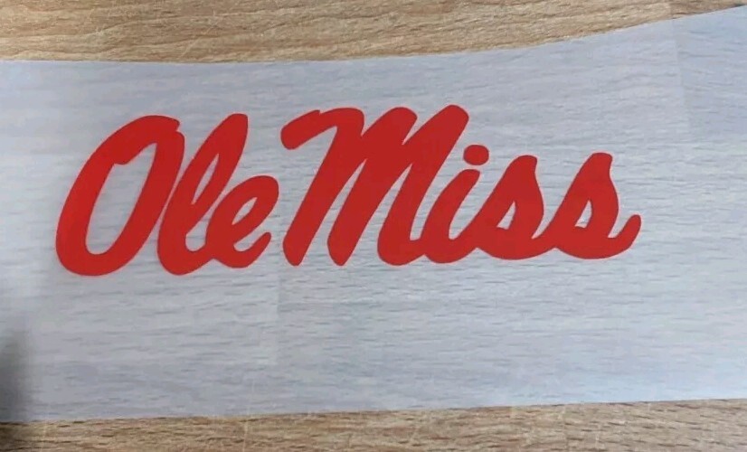 Ole Miss Rebels vinyl decal
