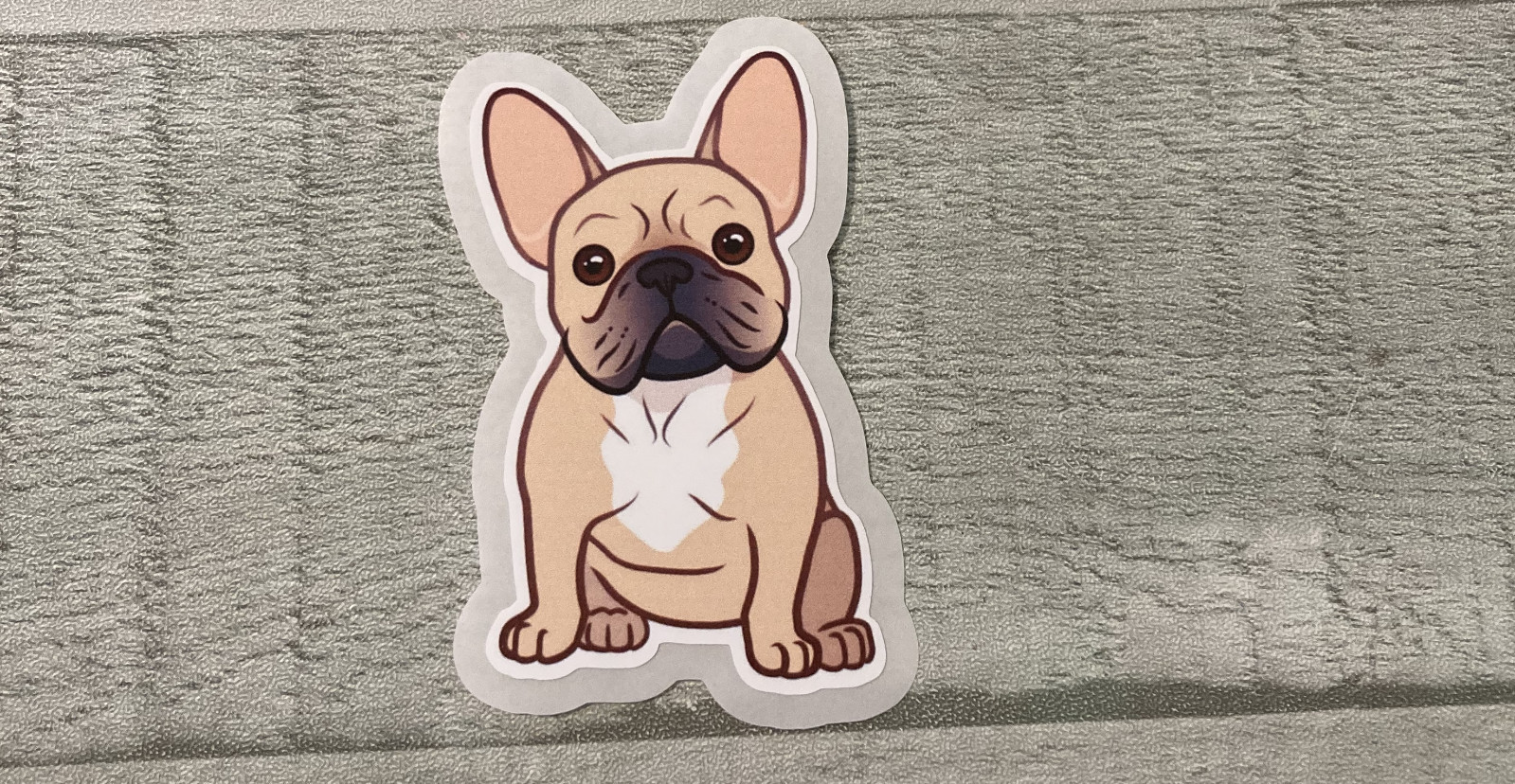 French Bulldog Sticker Tan French Bulldog Sticker Vinyl Laminated Water Proof