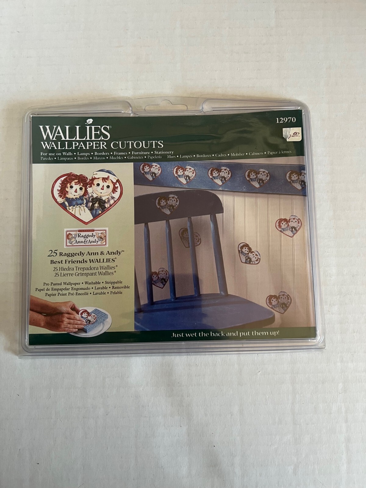 Raggedy Ann & Andy Best Friends Wallies Wallpaper Cutouts Wall Decor New in Box