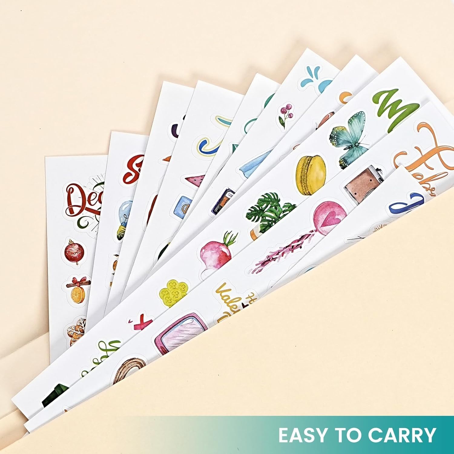 1500+ Monthly Planner Stickers | 14 Sheets Holiday & Celebration Calendar Sticke