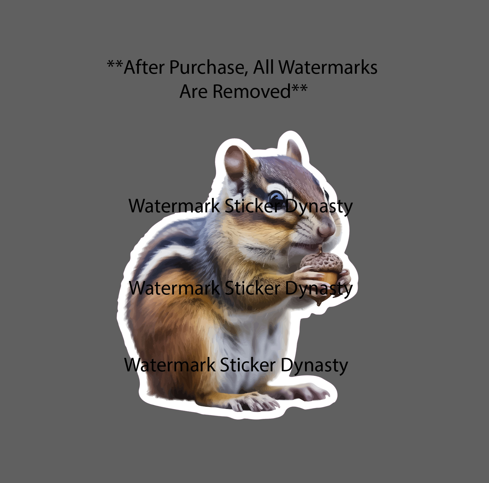 Chipmunk Sticker Waterproof Decal Animal Wildlife Nature Outdoor Gift NEW
